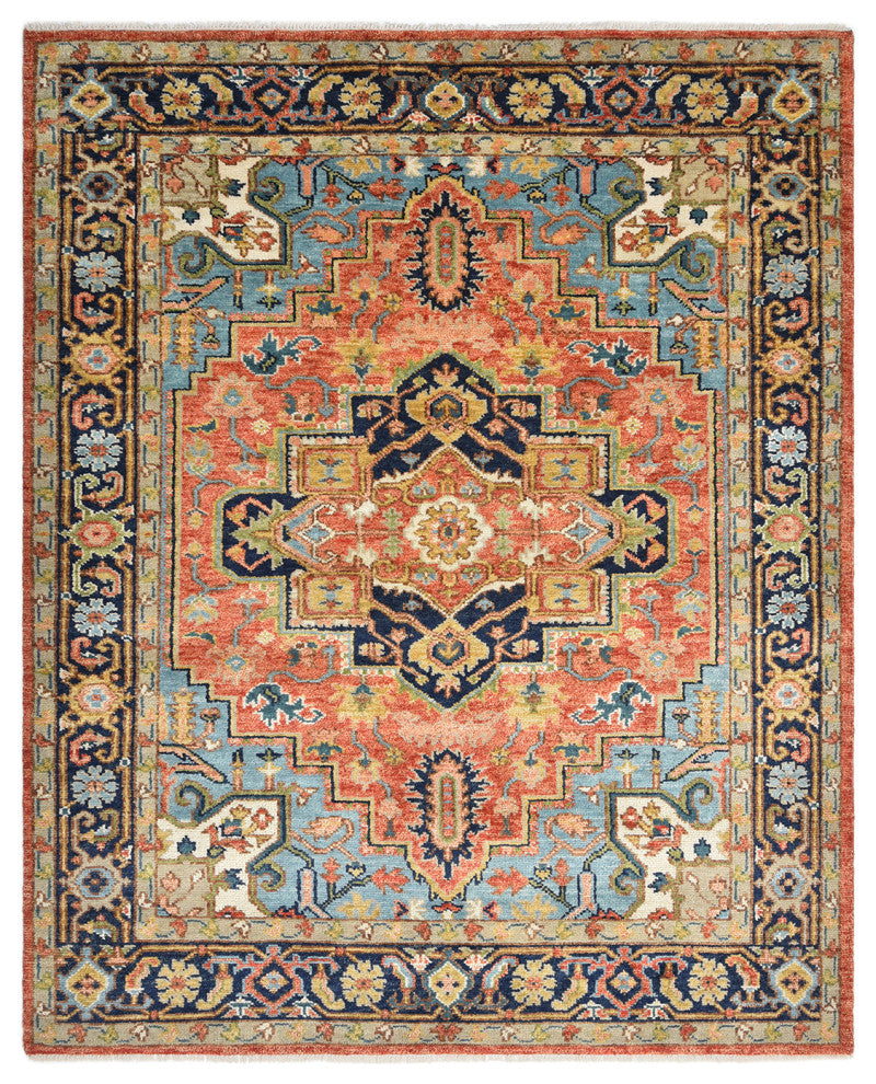 Miranda Handmade Area Rug, Red, 10x14'