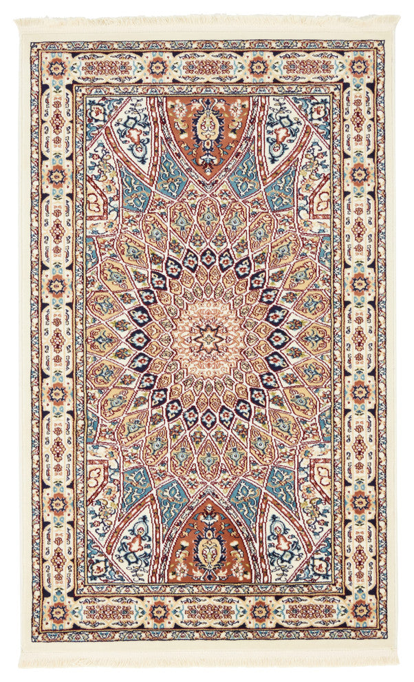 Unique Loom Ivory Adams Narenj 3' 0 x 5' 0 Area Rug