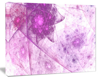 Light Purple Rotating Polyhedron, Abstract Canvas Wall Art, 20x12