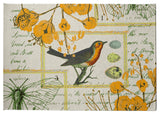 Singing Bird Spring Chenille Rug, Mango, 8'x10'