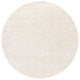 Strata Contemporary Area Rug, White, 7'9" Round