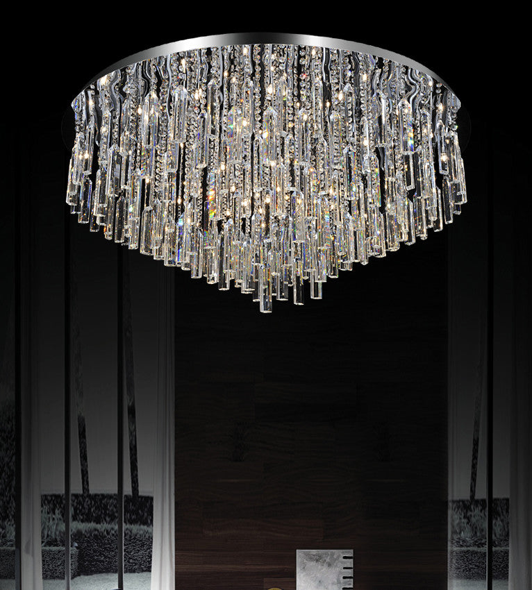 Brianna 16 Light Flush Mount With Chrome Finish