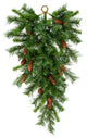 Vickerman A801007 30" Cheyenne Artificial Christmas Teardrop, Unlit