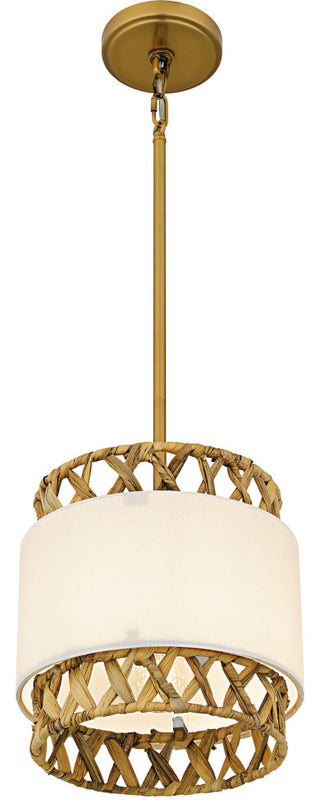 Quoizel KAT1510 Kate 10"W Mini Pendant - Brushed Gold