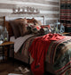 Backwoods Black Bear Striped Bedding Set, Twin