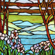 CHLOE Lighting SPRING VALLEY Tiffany-Style Stained Glass Panel