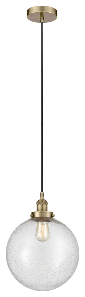 Innovations 616-1PH-AB-G204-12 1-Light Mini Pendant, Antique Brass