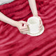 Derby Jumbo Over-Sized Double Sided Faux Fur Throw Blanket, Chili Pepper, 60"x80"