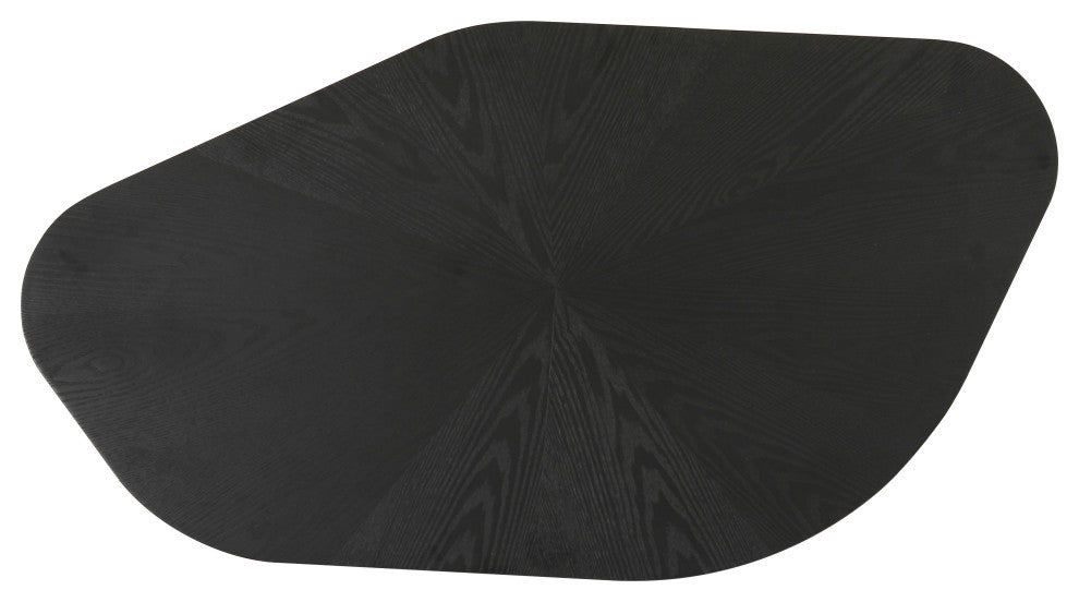 Roche Coffee Table, Black, Height: 11.4