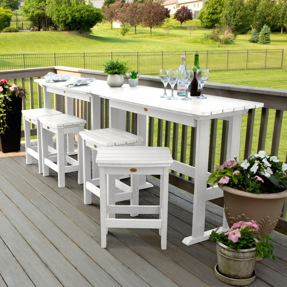 Lehigh 6pc Counter Height Balcony Set, White