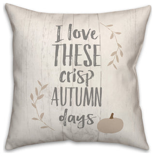 Love Crisp Autumn 16x16 Spun Poly Pillow
