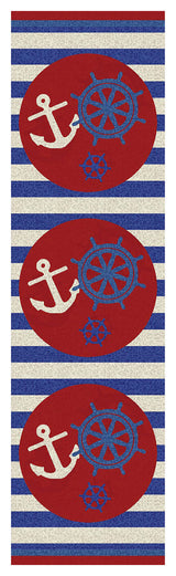 Ahoy There, Red, 2'x8'