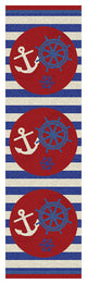 Ahoy There, Red, 2'x8'
