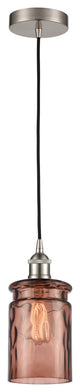Innovations 616-1P-SN-G352-TOF Candor 1 Light Mini Pendant, Brushed Satin Nickel