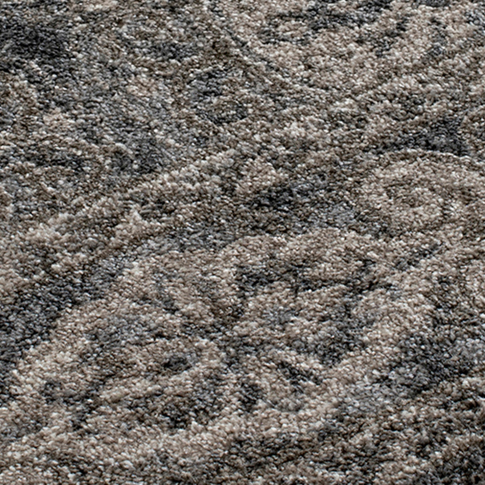 Alessana Banbury Bordered Area Rug, Walnut, 2'6"x10'3"