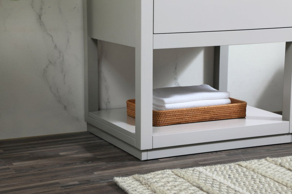 Louie 24" Single Bathroom Vanity, Gray