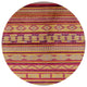 Ahgly Company Indoor Round Mid-Century Modern Area Rugs, 7' Round