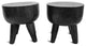 Ebony 4 Leg Side Table Stool