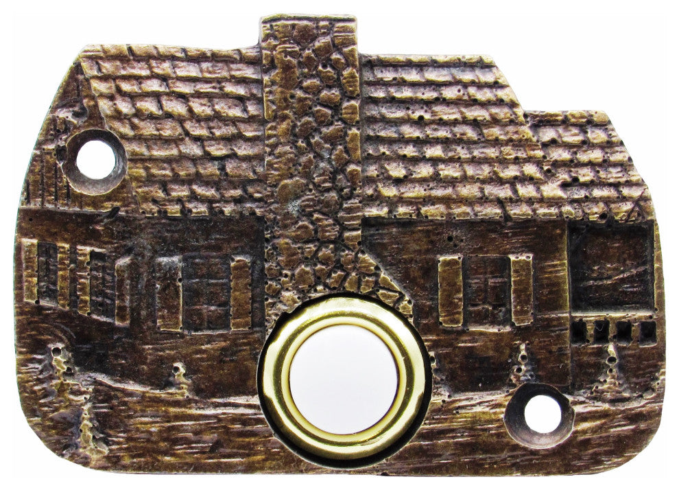 Cabin Door Bell, Antique Brass