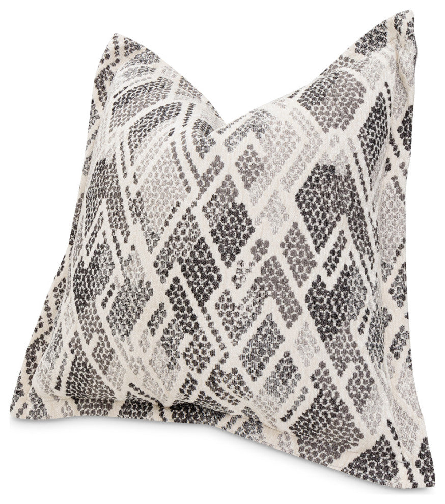 Moonbeam Mamba 20" Flange Pillow, Set of 2, Graphite