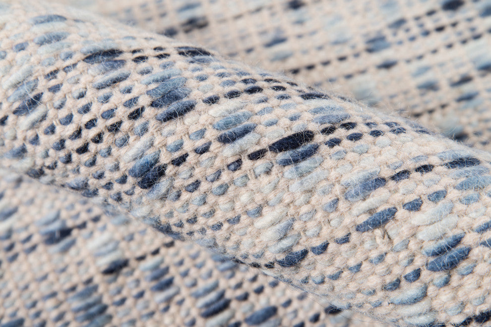 Erin Gates by Momeni Dartmouth Bartlett Blue Hand Made Wool Area Rug 8'x10'