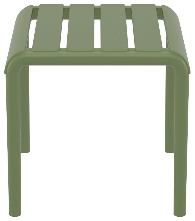 Paris Outdoor Side Table Olive Green