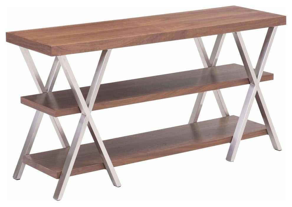 Zuo Modern Renmen Tv Stand Walnut