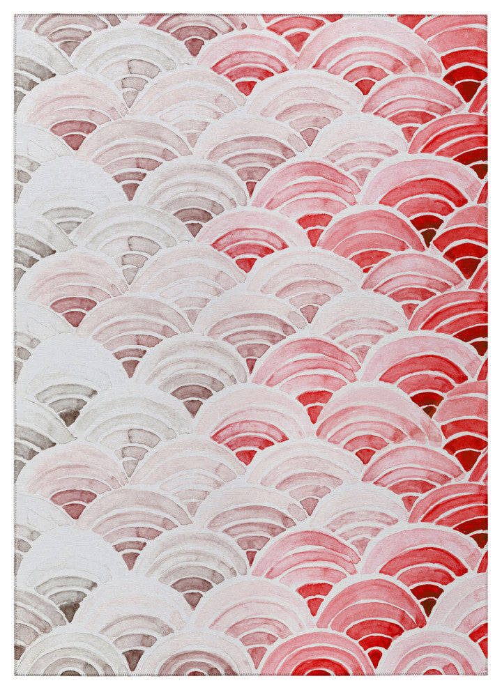 Indoor/Outdoor Seabreeze SZ5 Scarlett Machine Washable 3' x 5' Rug