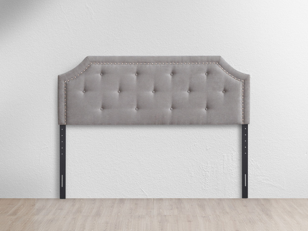 Franklin 77.95" W Gray King Headboard