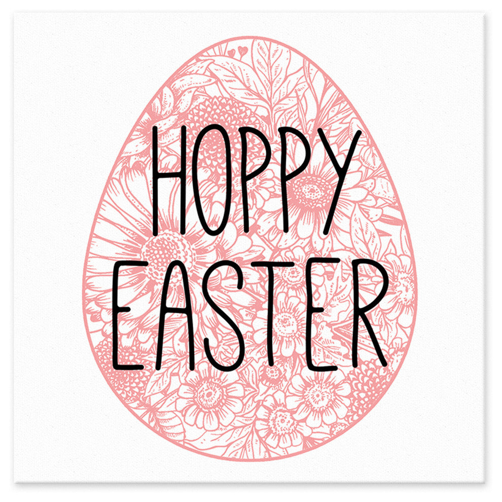 Hoppy Easter Egg Easelback Tabletop Canvas
