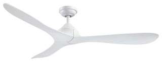 56" Modern Propeller Ceiling Fan with Remote Control and DC Reversible Motor, White