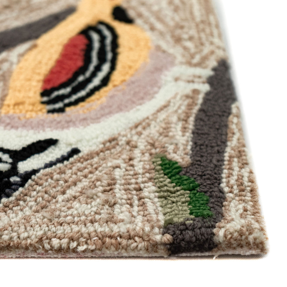 Frontporch Birds Indoor/Outdoor Rug Multi 2'x3'