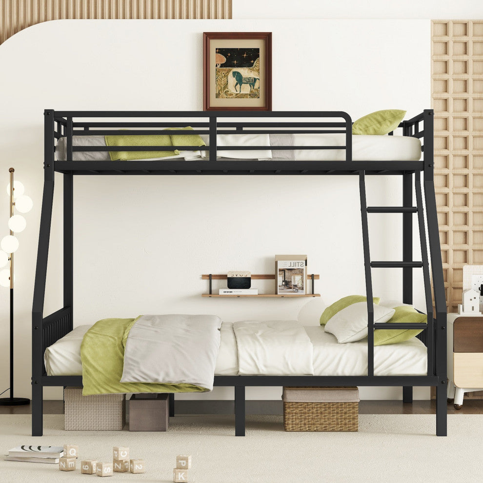 Gewnee Twin XL Over Queen Metal Bunk Bed