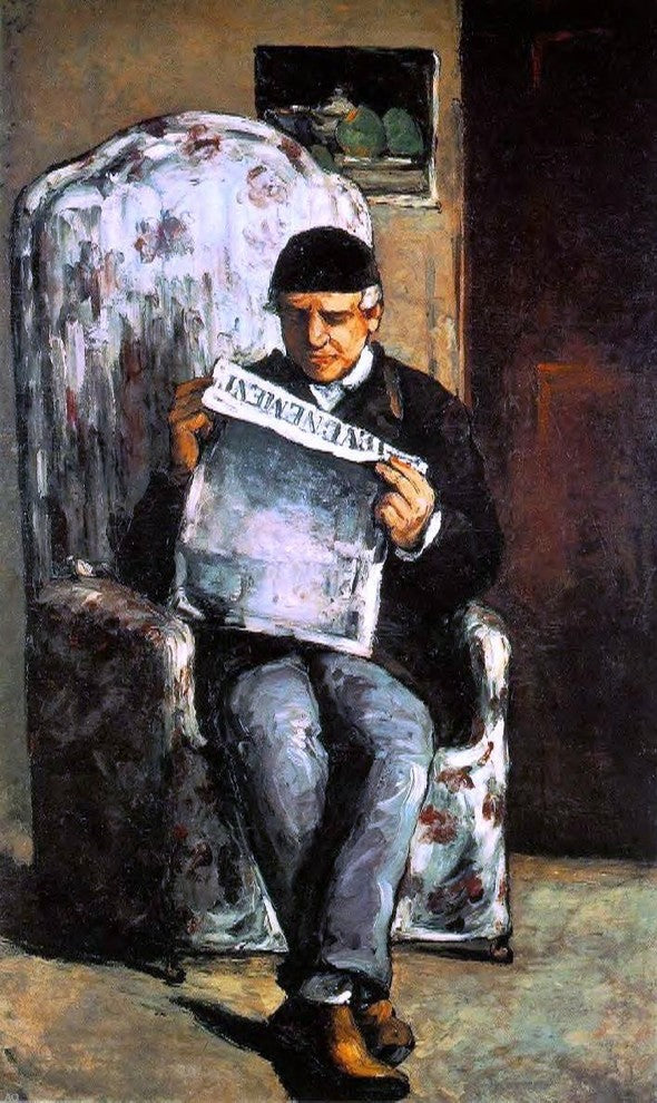 Paul Cezanne Louis-Auguste Cezanne Father of the Artist Wall Decal
