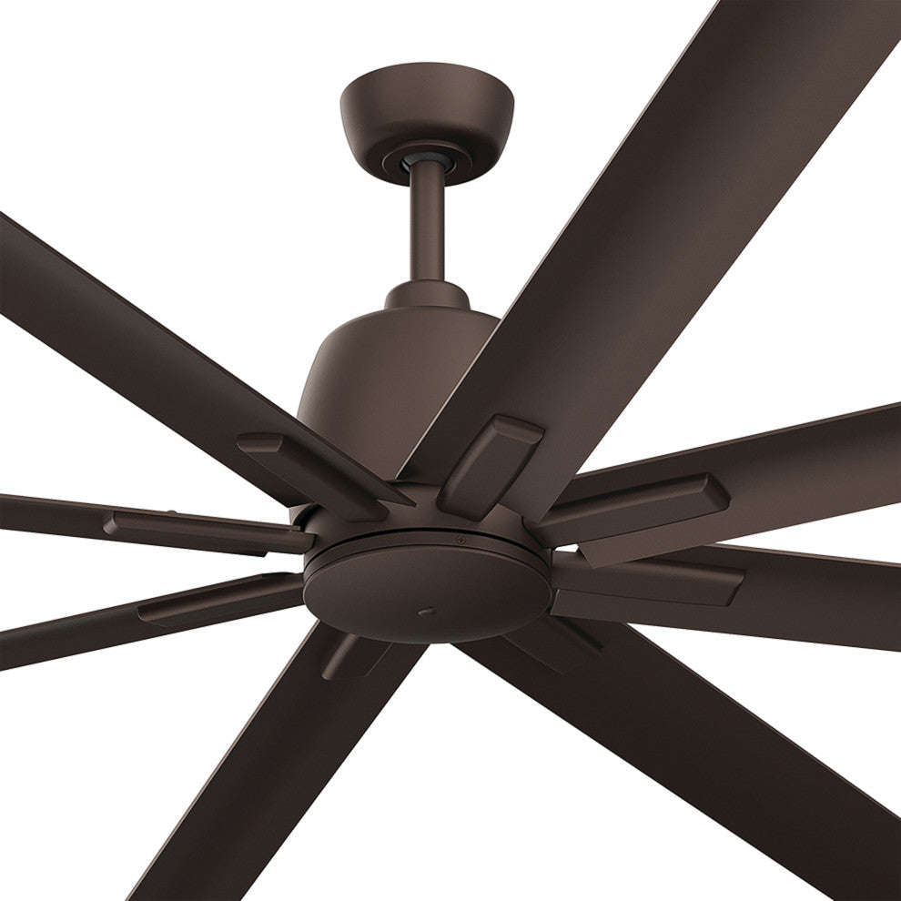 75" 8 Blade Ceiling Fan, Satin Natural Bronze