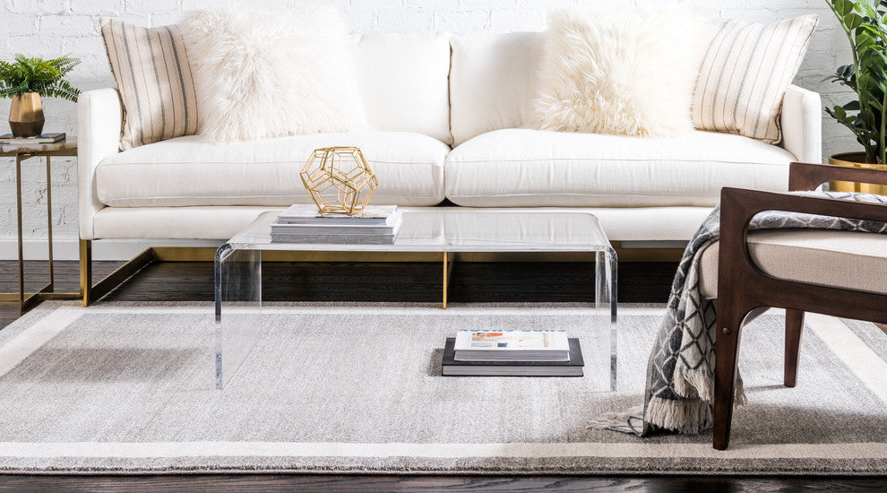 Unique Loom Gray Del Mar Maria 2' 2 x 3' 0 Area Rug