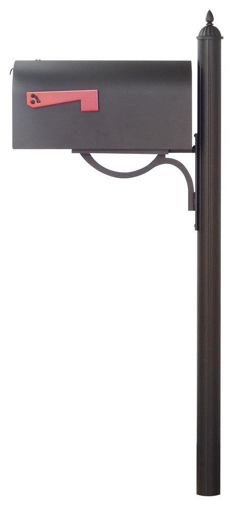 Titan Aluminum Curbside Mailbox and Richland Mailbox Post