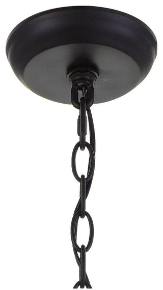Crystorama 609-MK, 8-Light Chandelier, Matte Black