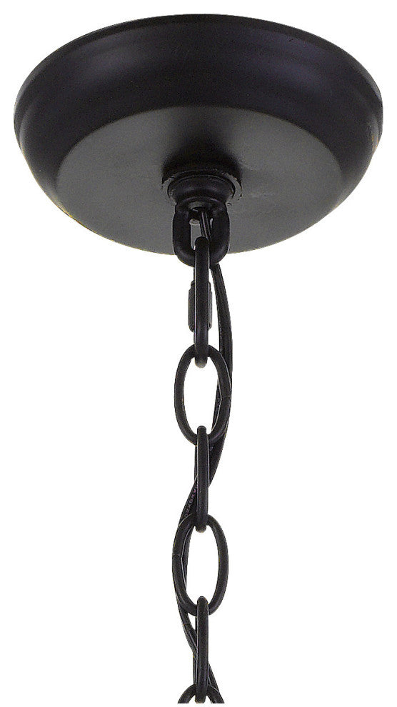 Crystorama 609-MK, 8-Light Chandelier, Matte Black