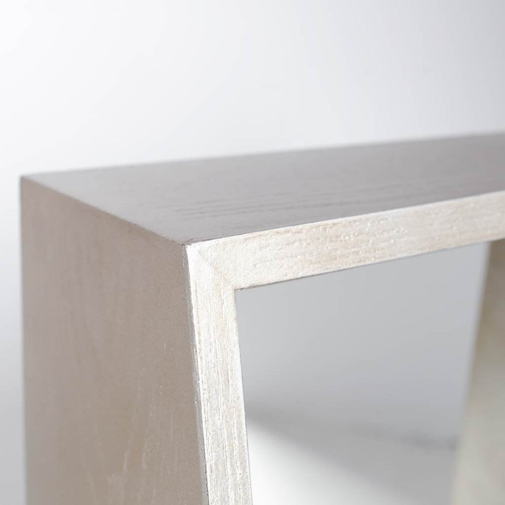 Barra 14" x 14" Champagne Wood Mirror Box