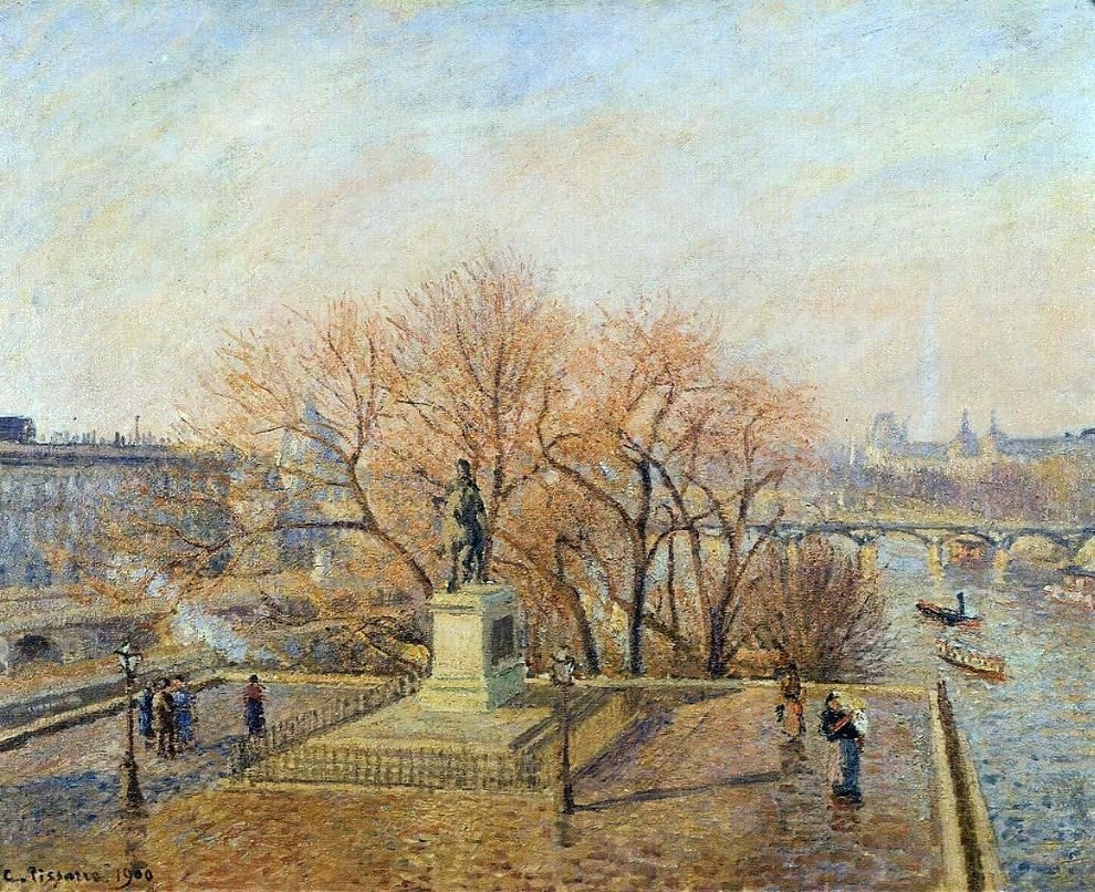 Camille Pissarro Ponty-Neuf the Statue of Henri IV Wrapped Canvas, 20"x25"