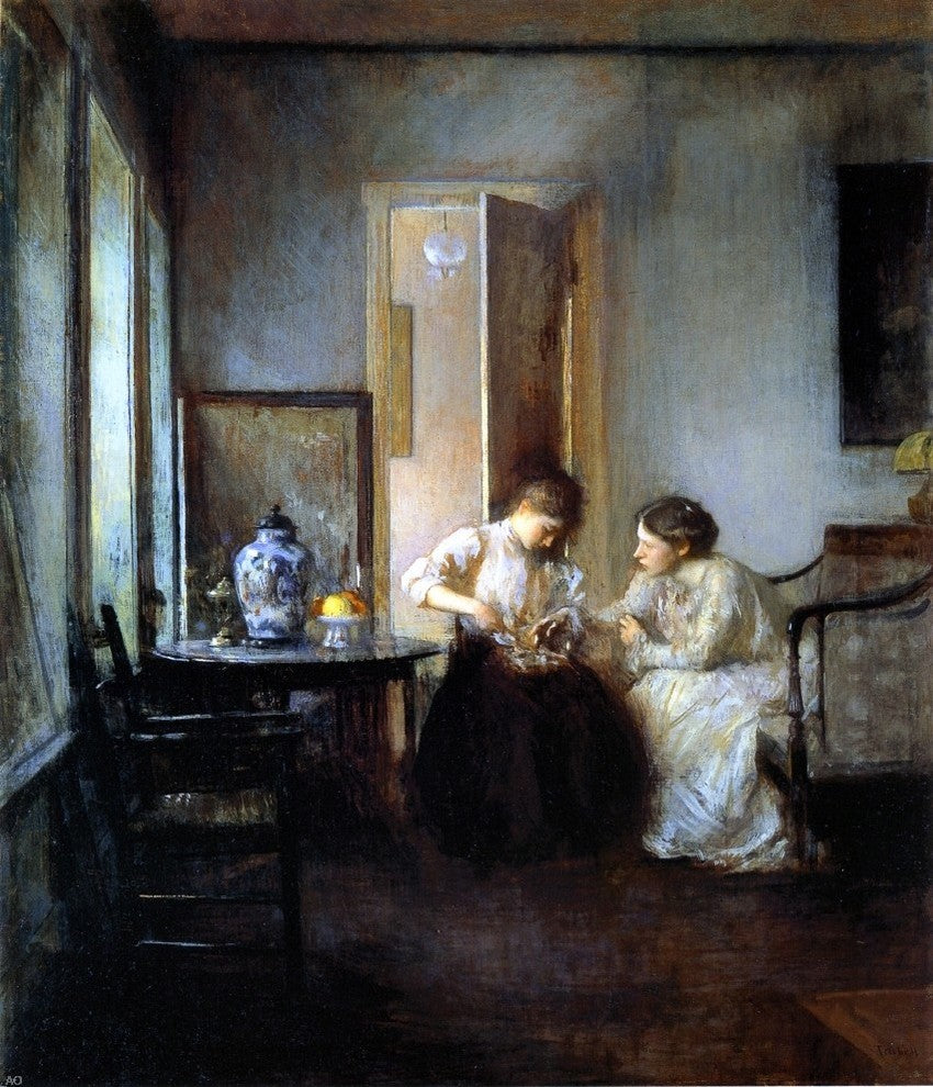 Edmund Tarbell New England Interior, 20"x25" Wall Decal