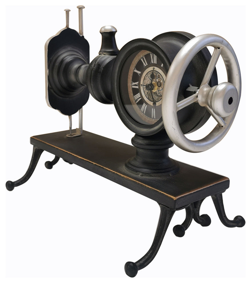Sewing Machine Table Clock