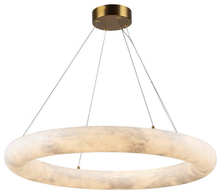 Camila - 1-Light Chandelier - Brushed Brass - 27"W