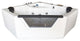 Whirlpool Corner Bathtub white 59.05" x 59.05" with Heater - Ibiza