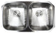 32" Stainless Steel Undermount Double Bowl Kitchen Sink and Accessories