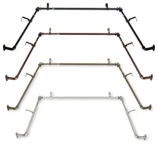 5/8" Blackout Bay Curtain Rod - Cocoa