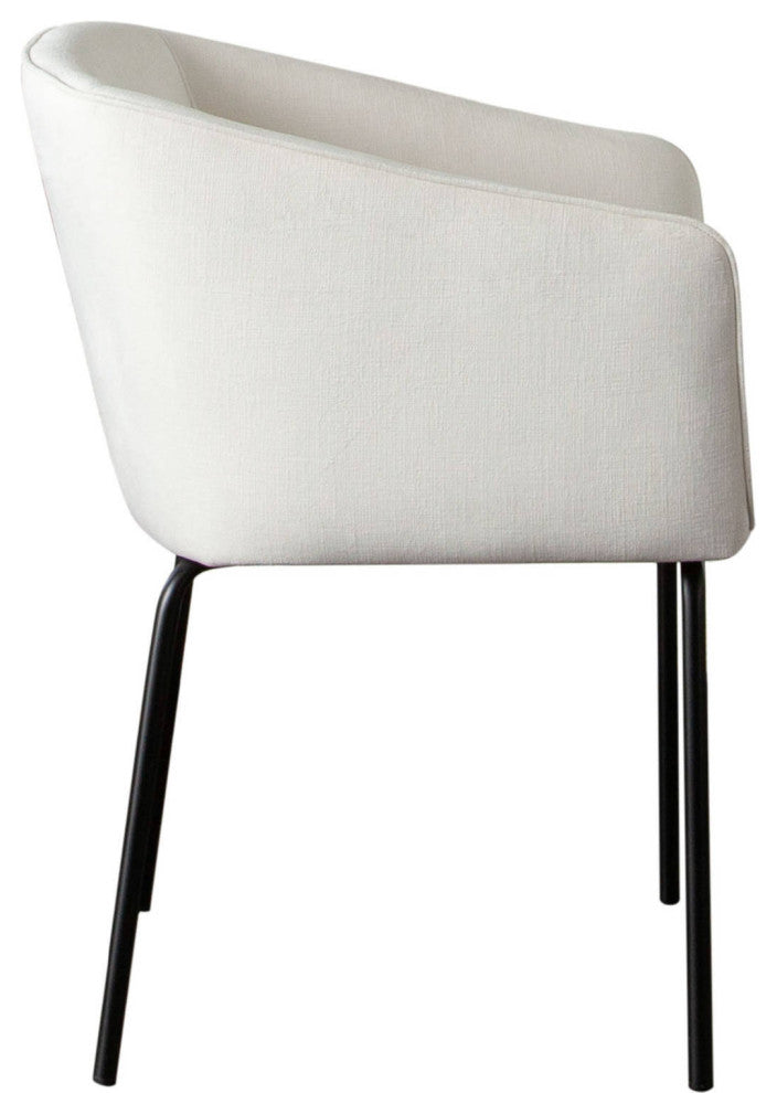 Avery Set of (2) Dining Chairs in Mist White Performance Fabric by Diamond Sofa