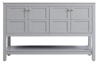 Home Living 54" Double Bathroom Vanity, Grey