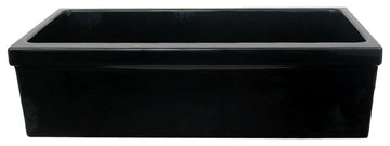 Fireclay Reversible Sink, Decorative 2 Â½" Lip on One Side
